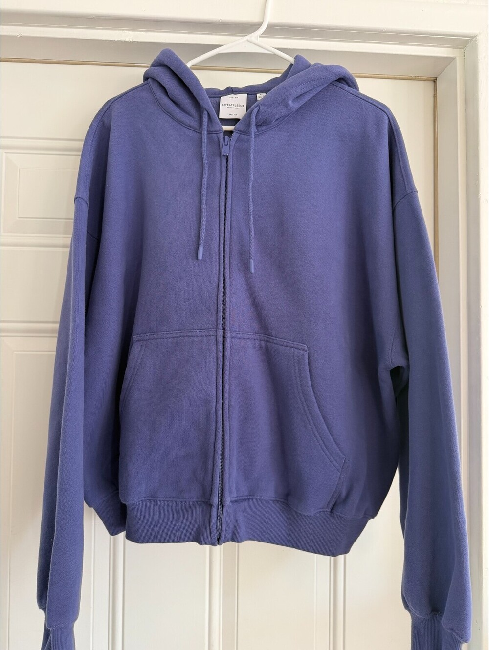 Aritzia Cozy Zip Hoodie Nightshade Blue Medium NWT